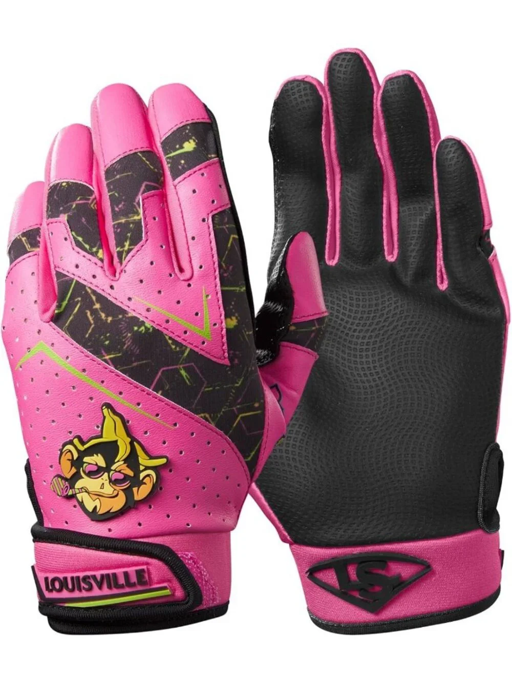 Youth Genuine V2 Batting Gloves for Baseball - Savannah Bananas & Party Animals